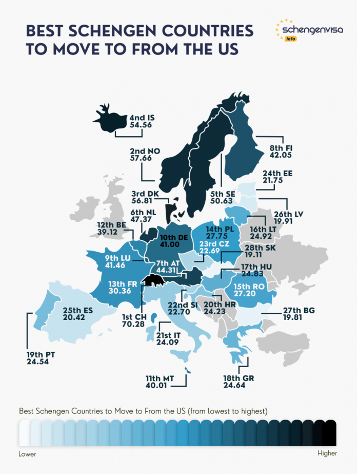 europe-map-best-countries-for-americans-696x923-1 Americans Looking to Move to Europe Should Avoid These Countries, New Study Reveals